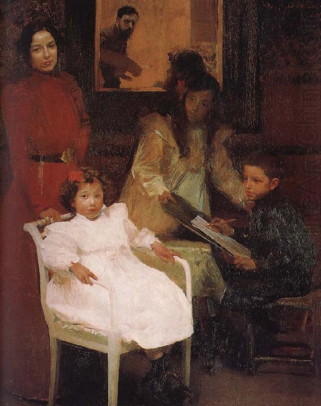 Joaquin Sorolla My family china oil painting image